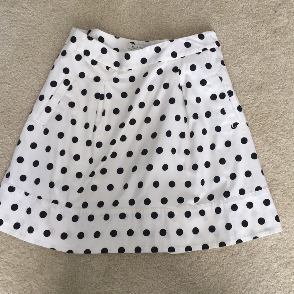 White House Black Market polka dot skirt